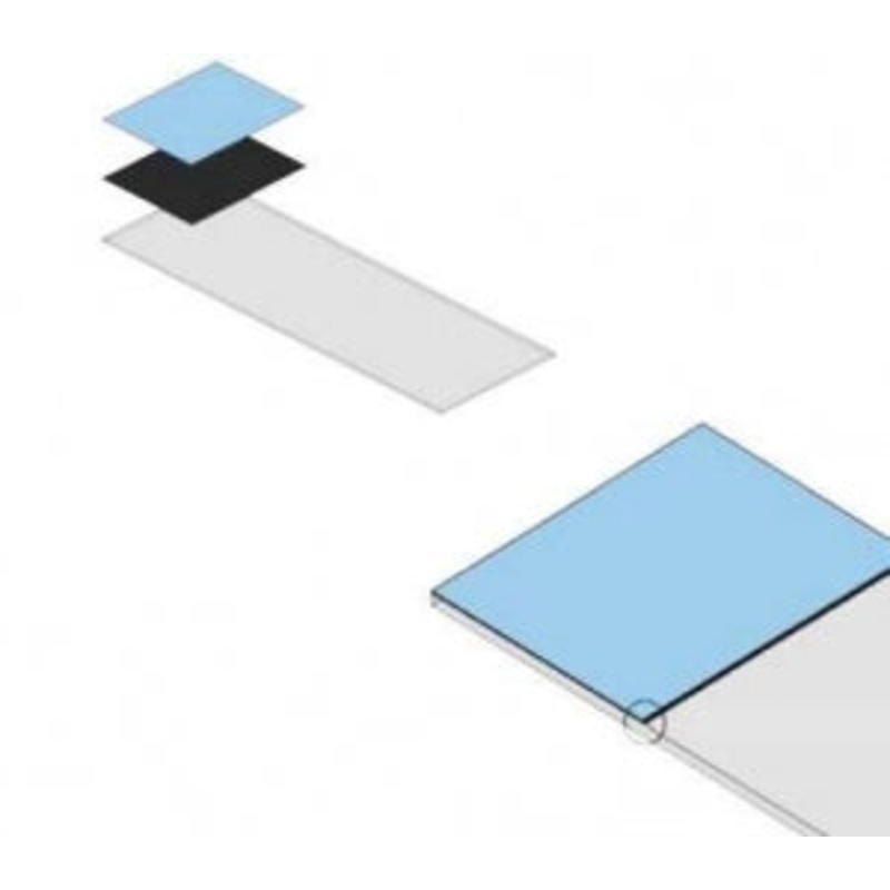 General Black Color Under Surface Color Slide Beveled Edges – SLIDES, MICROSCOPE, BEVELED EDGES, BLUE – SM-CCU-BB