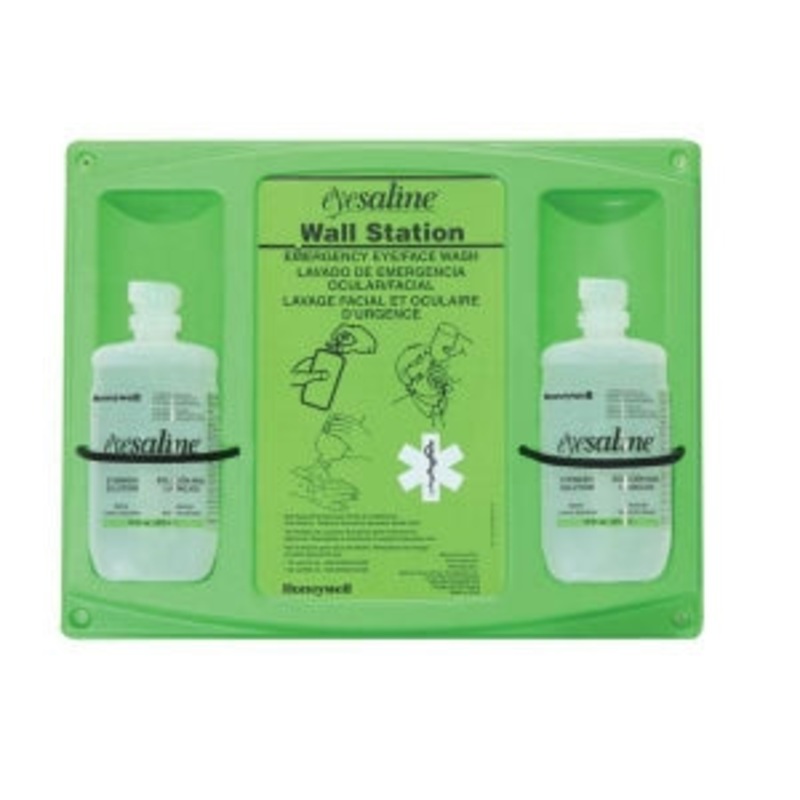 Honeywell Eyesaline Wall Stations – Eyewash Station, Wall Mount, Sterile, Bottle, 10 oz. – 32-000460-0000