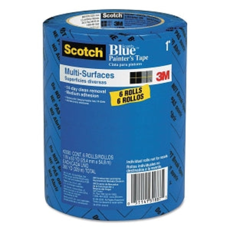 3M Healthcare Blue Painter’s Tape – Scotch Multi-Surface Blue Painter’s Tape, 1 x 60 yd./Roll with 3 Core – 209024EVP